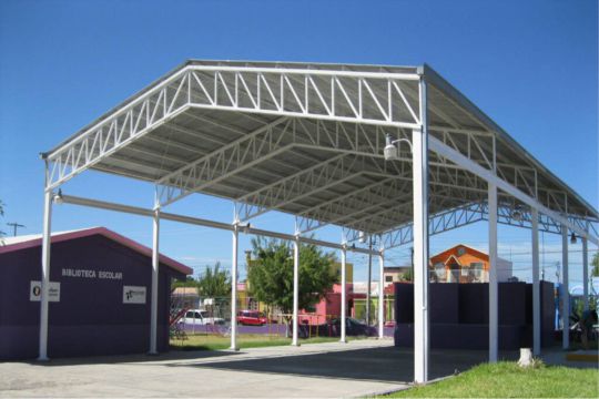 Techo de Estructura Metalica a dos Aguas
