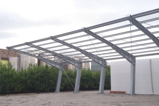 Techo de Estructura Metalica Plana